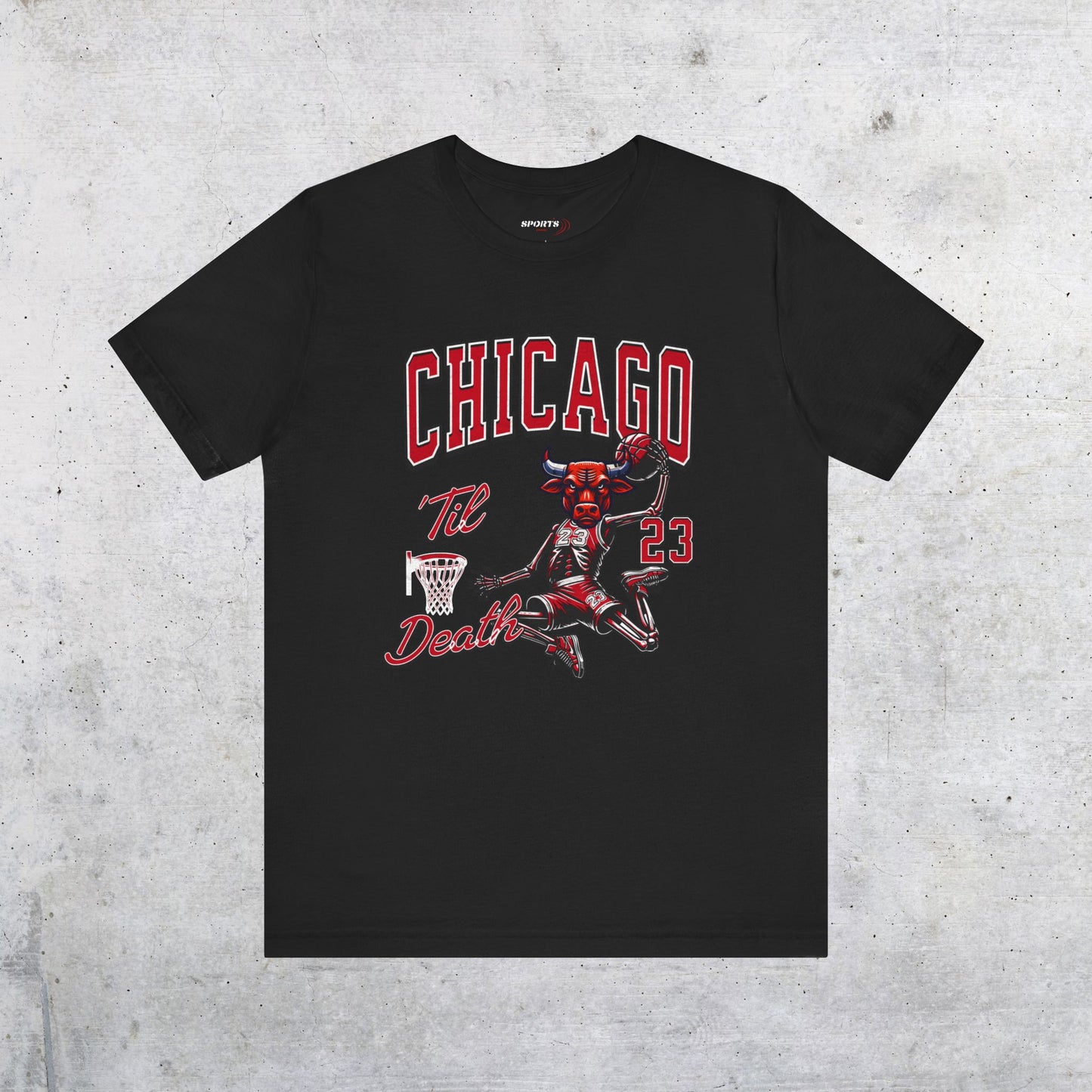 Chicago Till Death Skull Tee