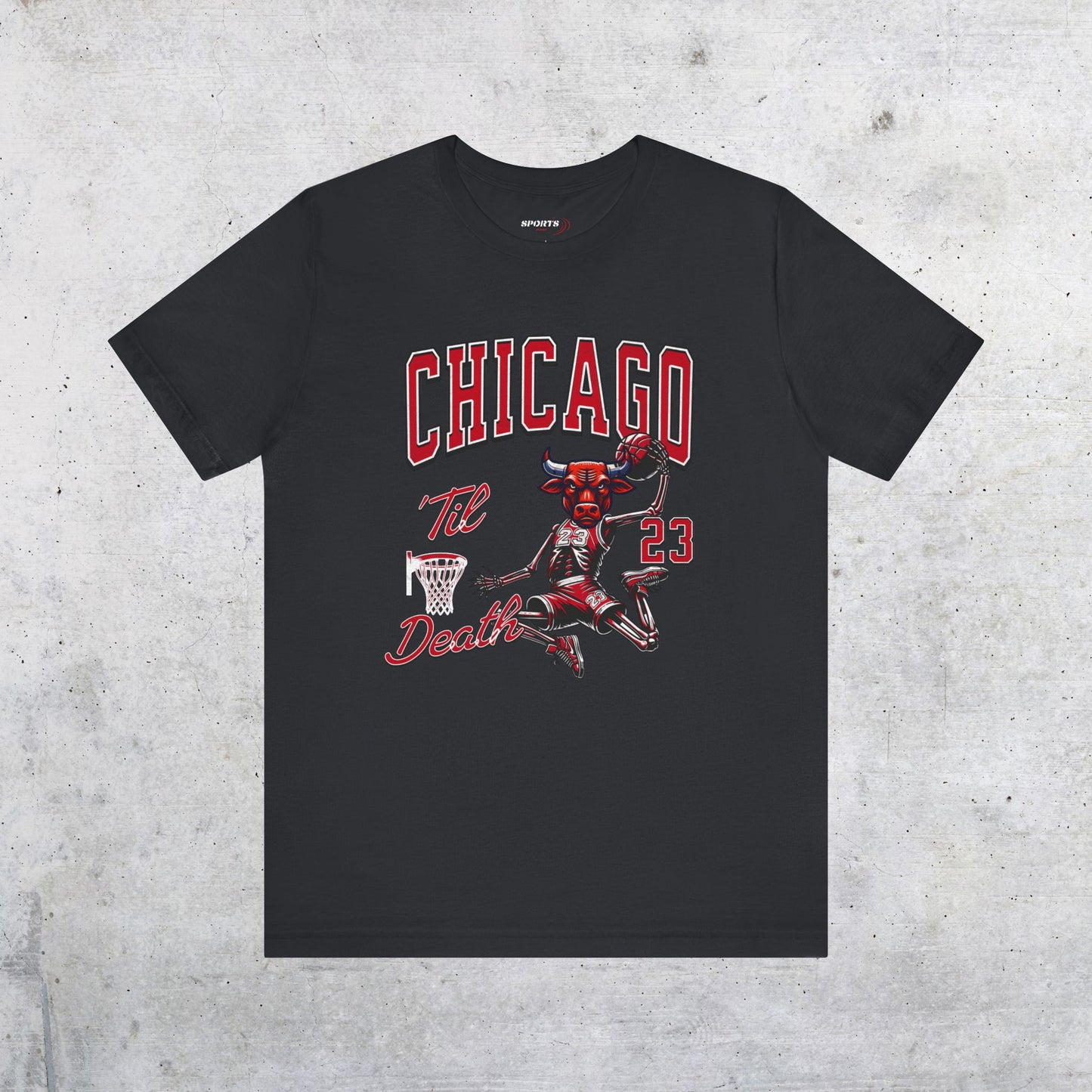 Chicago Till Death Skull Tee