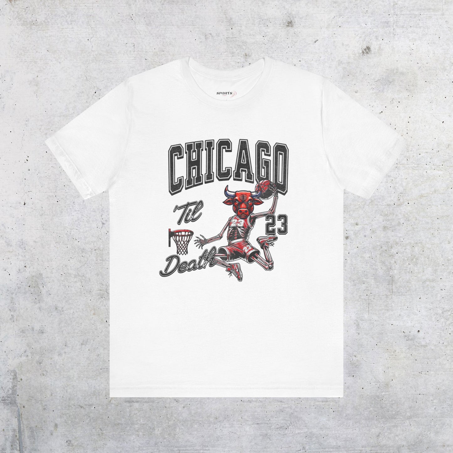 Chicago Till Death Skull Tee