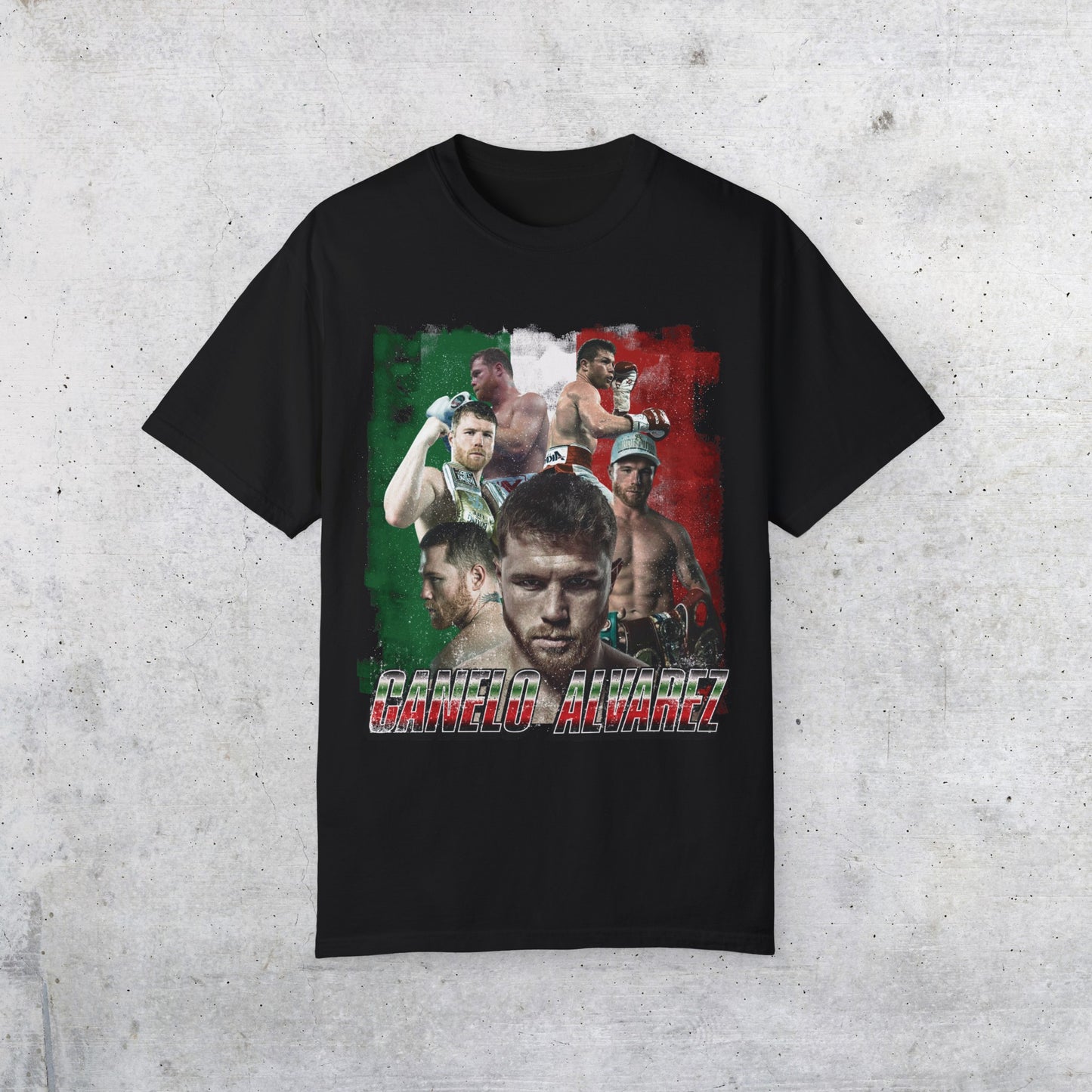 Canelo Alvarez Mexico Black Graphic Tee