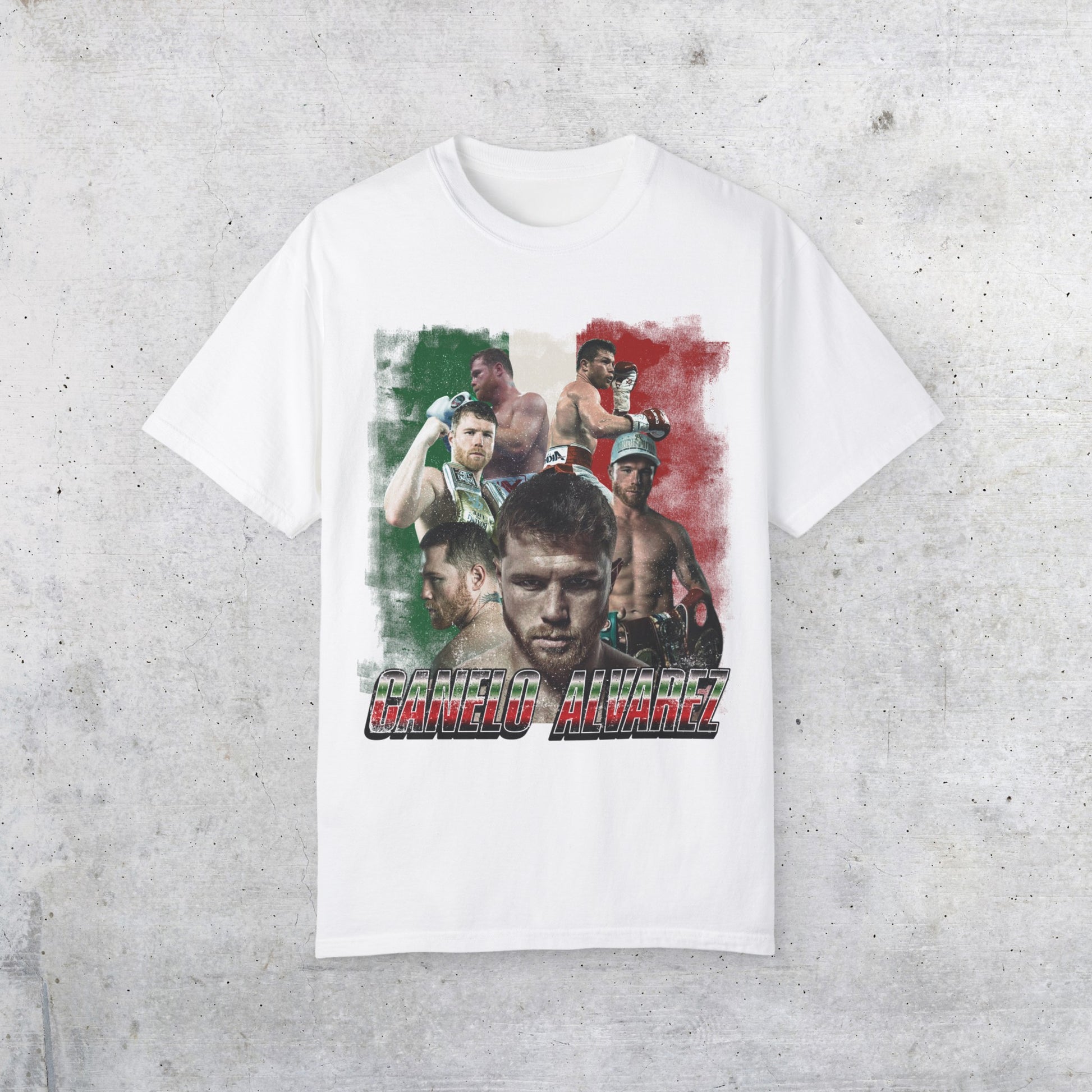 Canelo Alvarez Mexico White Graphic Tee