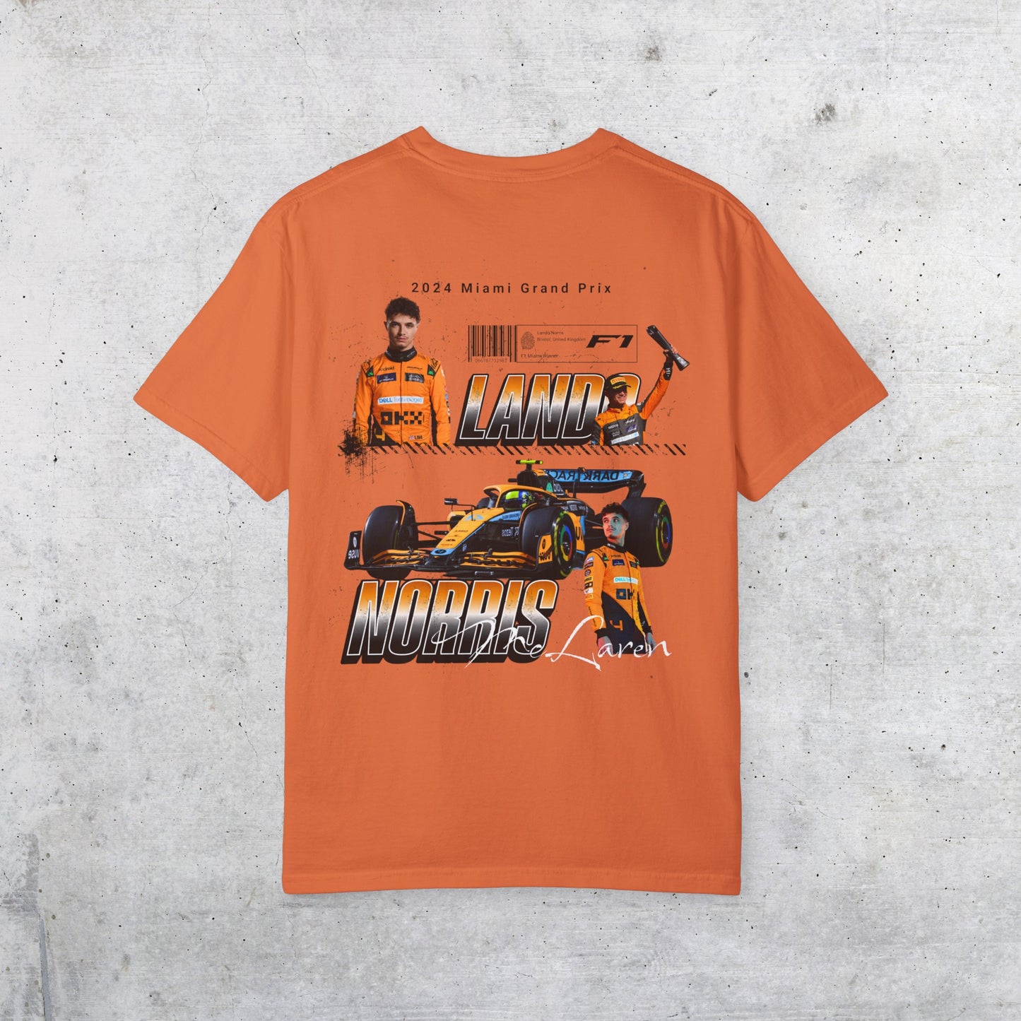 Lando Norris Orange Graphic tee,Lando Norris Black Graphic tee, LANDO NORRIS and Mclaren F1 Racing Car Miami Grand Prix SHIRT, Formula One Vibes Print Short Sleeve Car Guy Shirt for Gift